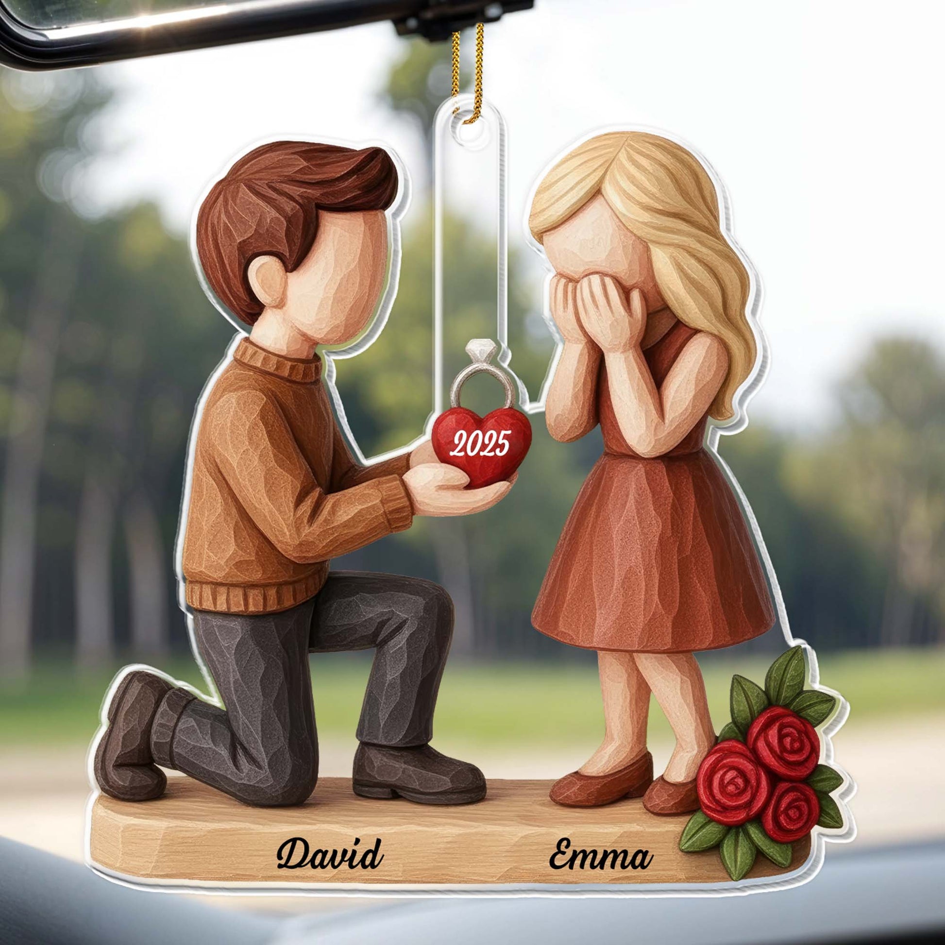 Capture A Special Moment Featuring Roses And An Engagement Ring