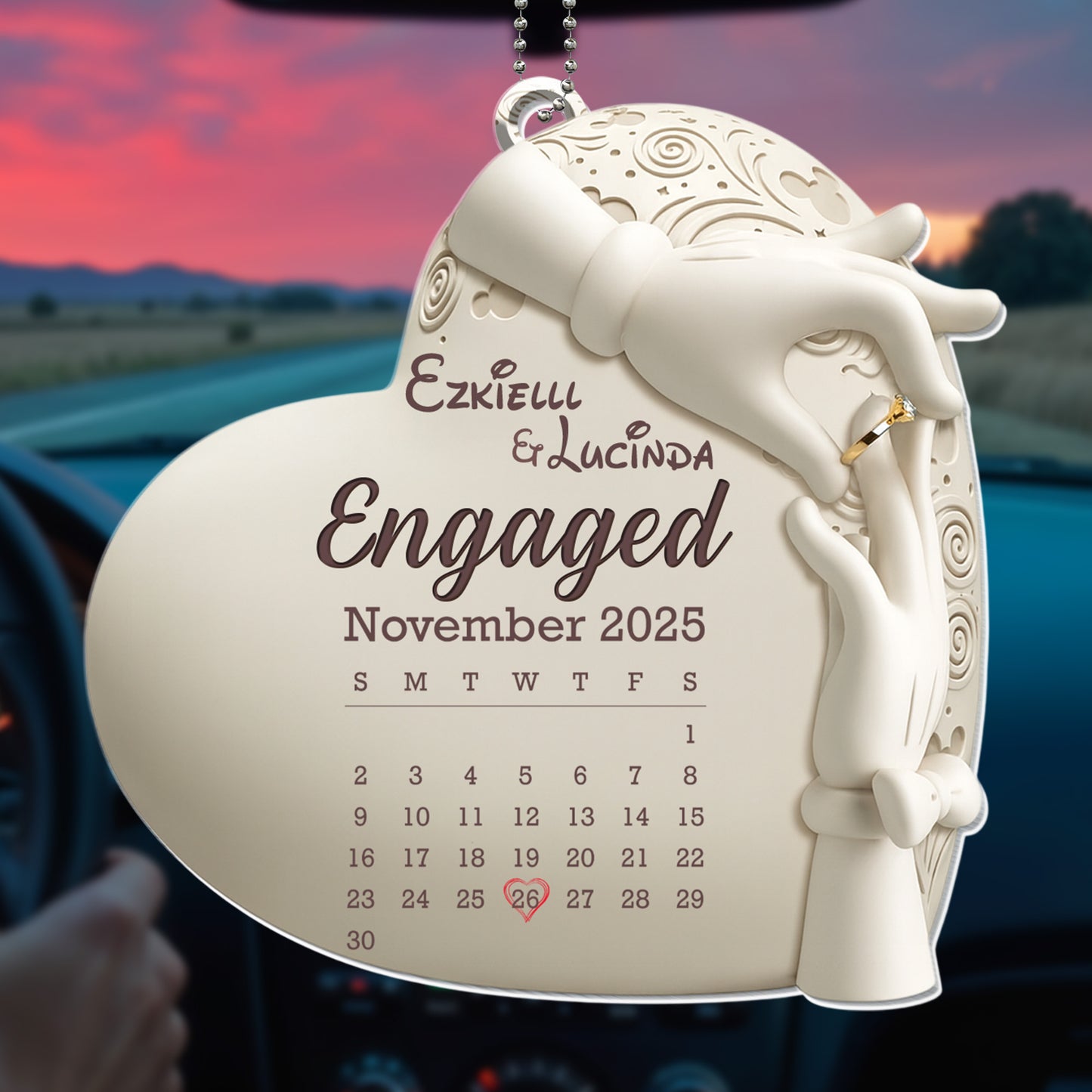 Engaged November, Engagement Ring And Calendar