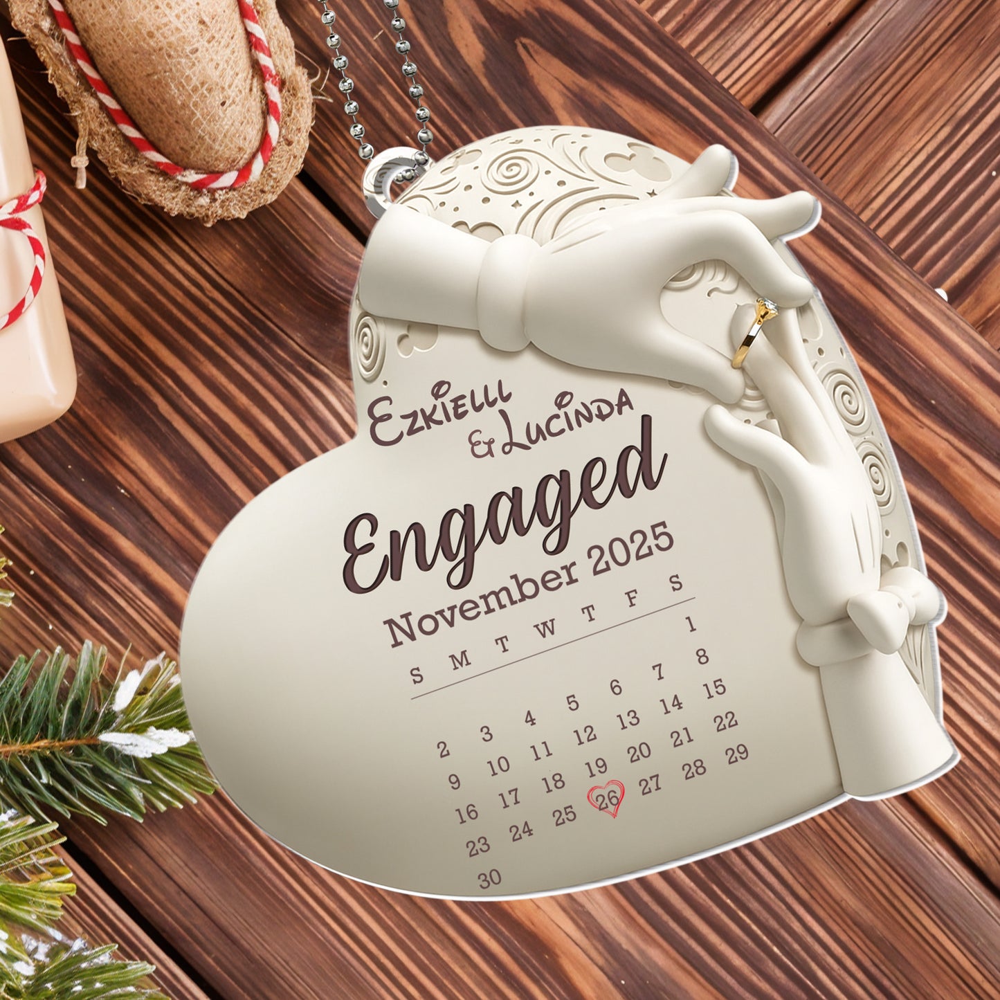 Engaged November, Engagement Ring And Calendar