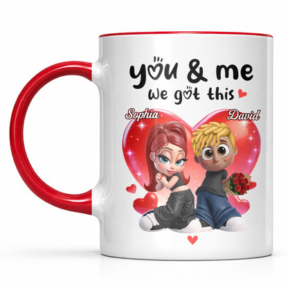 You & Me We Got This Hearts Couple Design