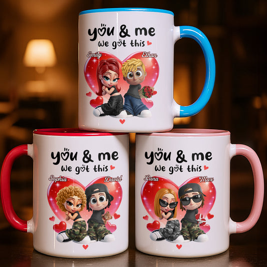 You & Me We Got This Hearts Couple Design