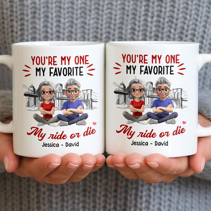 You're My One My Favorite My Ride Or Die, Couple And City Skyline