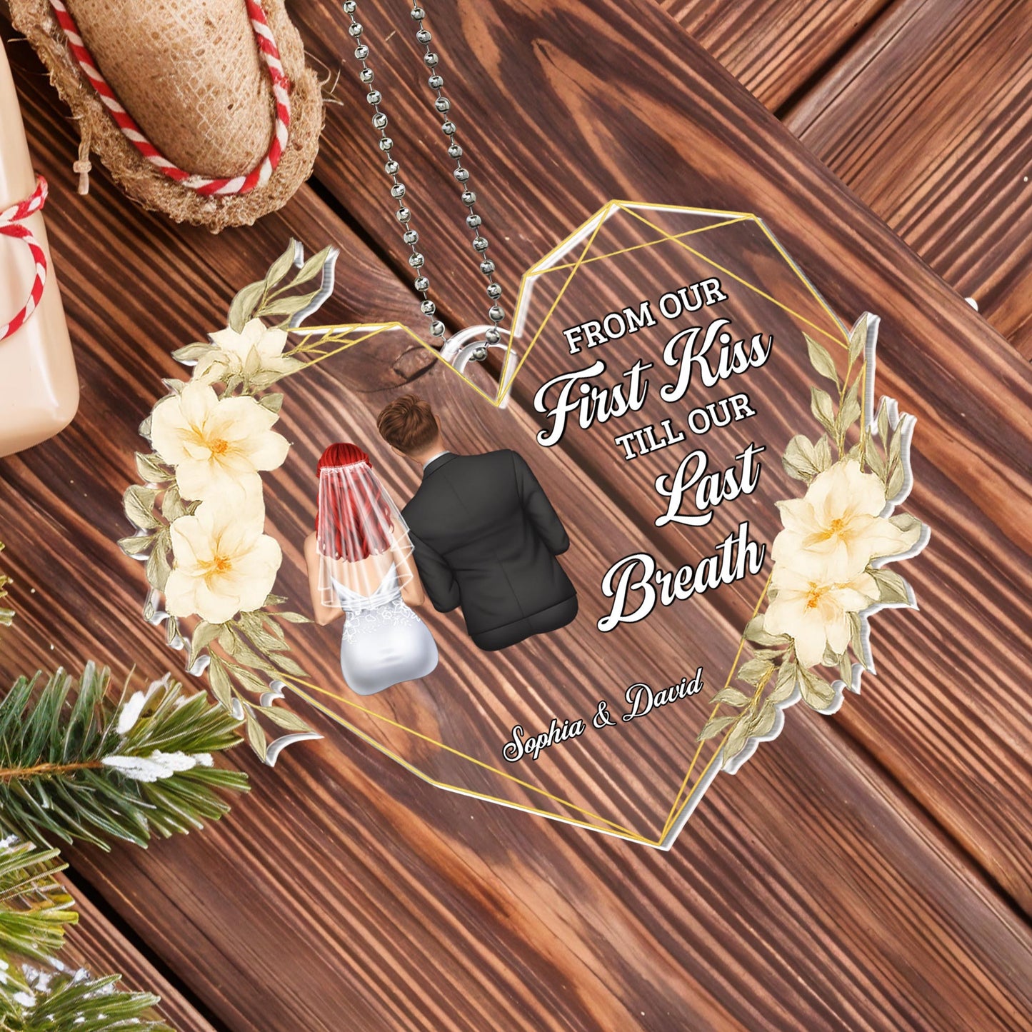 From Our First Kiss Till Our Last Breath, Heart And Flowers