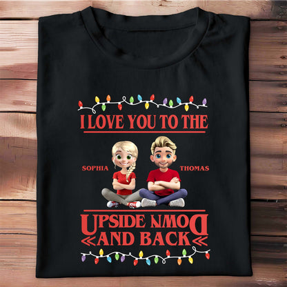 I Love You To The Moon And Back With Cartoon Figures