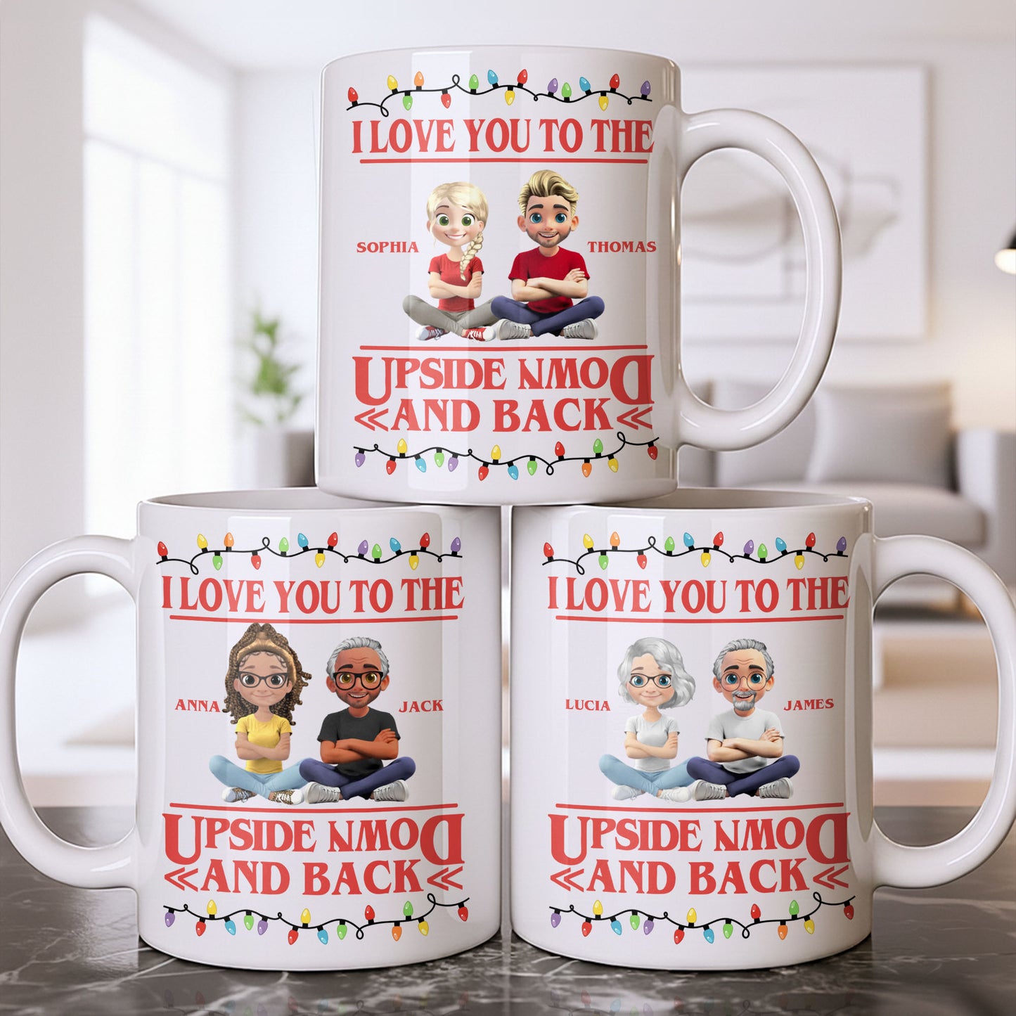 I Love You To The Moon And Back With Animated Characters