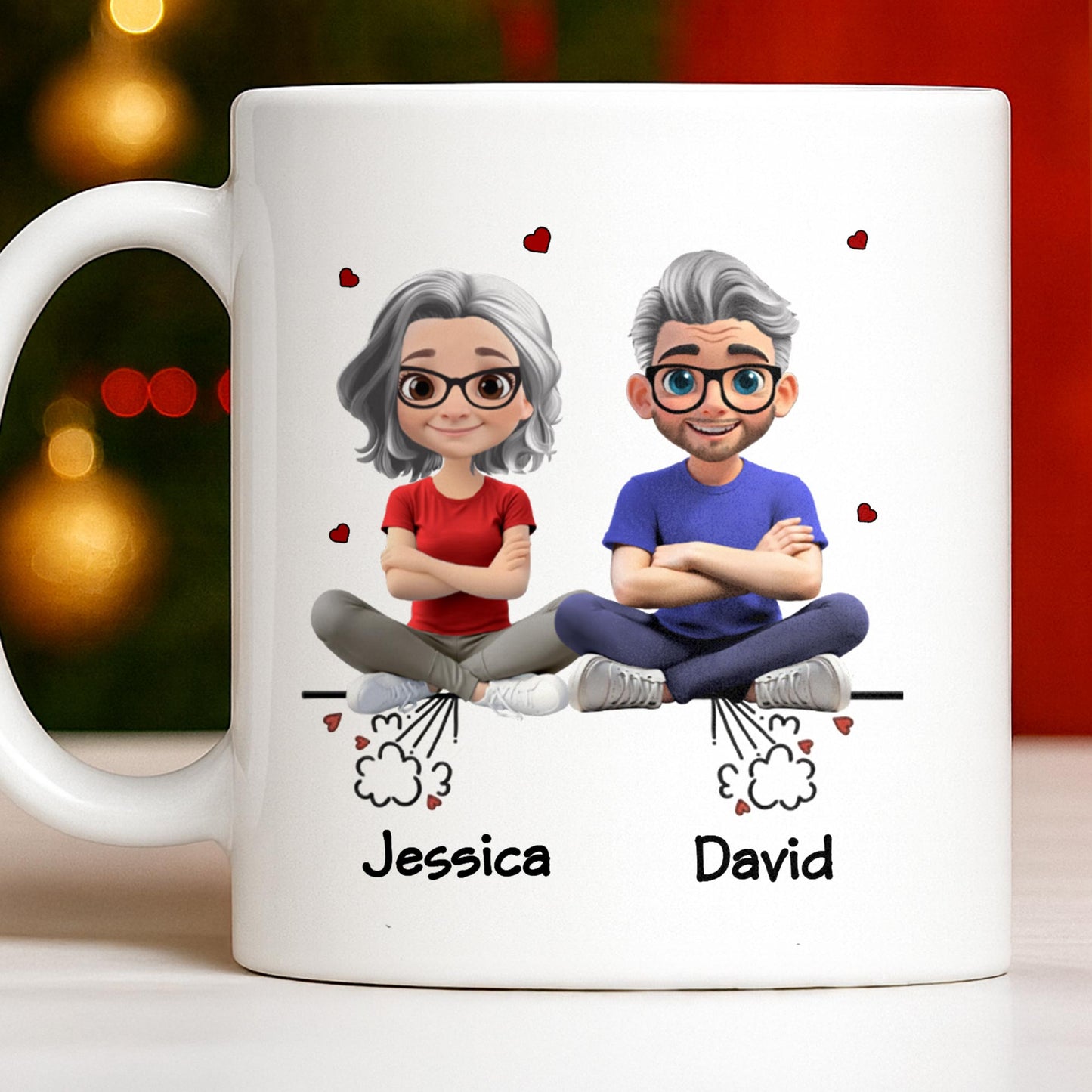 Create Your Personalized Couple Mug With Custom Characters