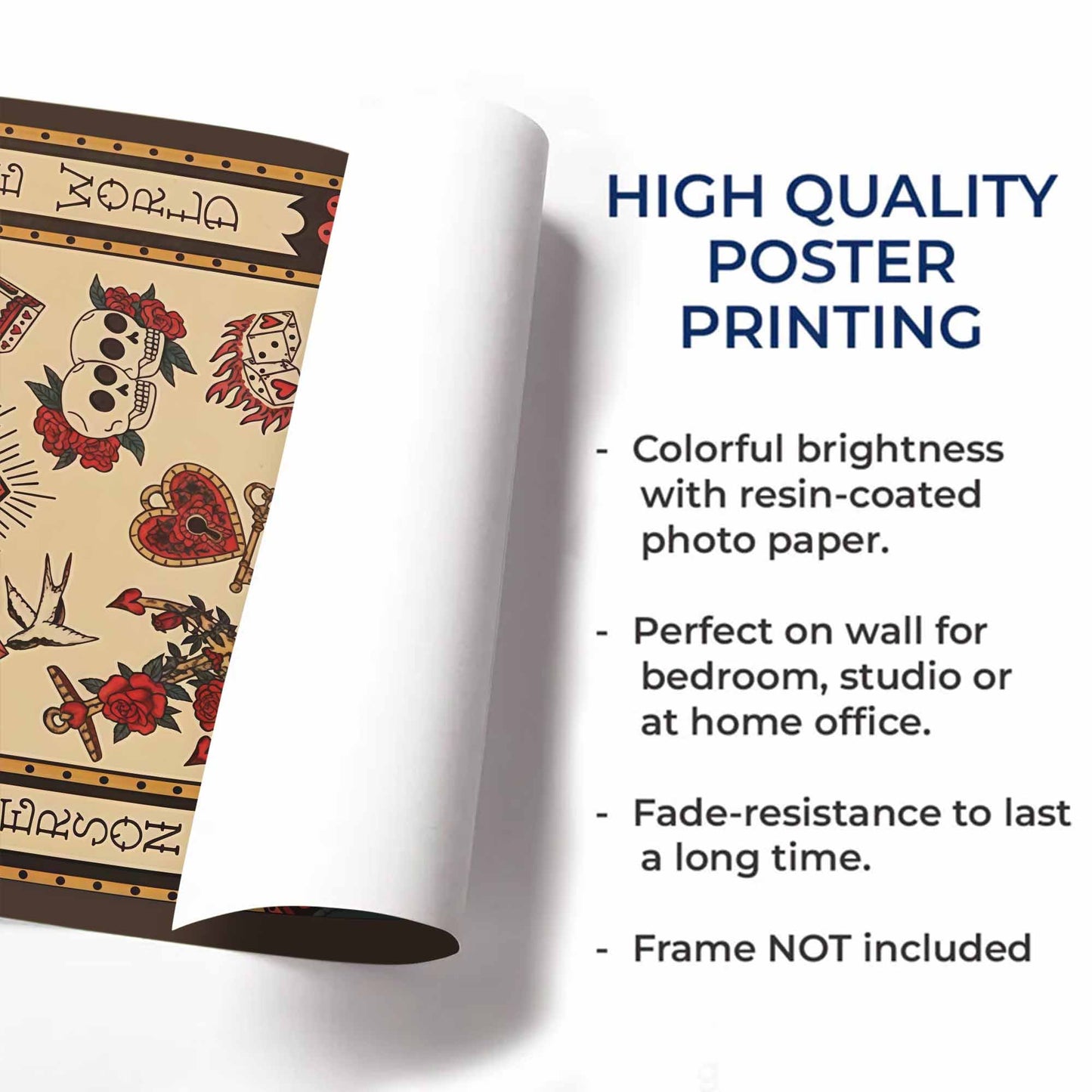 Always My Favorite Person In The Whole World, Hearts, Roses, Skulls