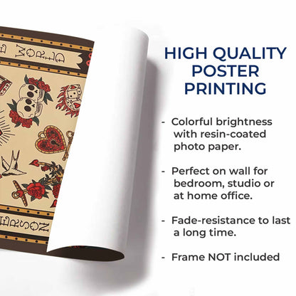 Always My Favorite Person In The Whole World, Hearts, Roses, Skulls