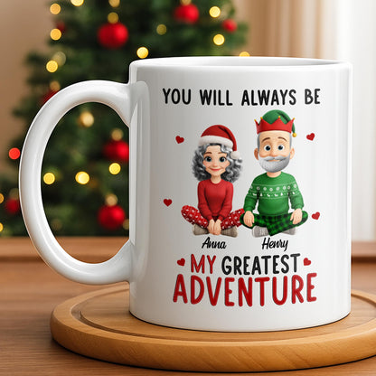 You Will Always Be My Greatest Adventure With Hearts And Santa Hats