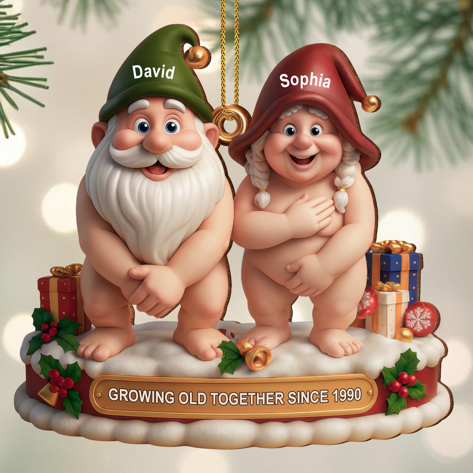 Growing Old Together Christmas Gnomes