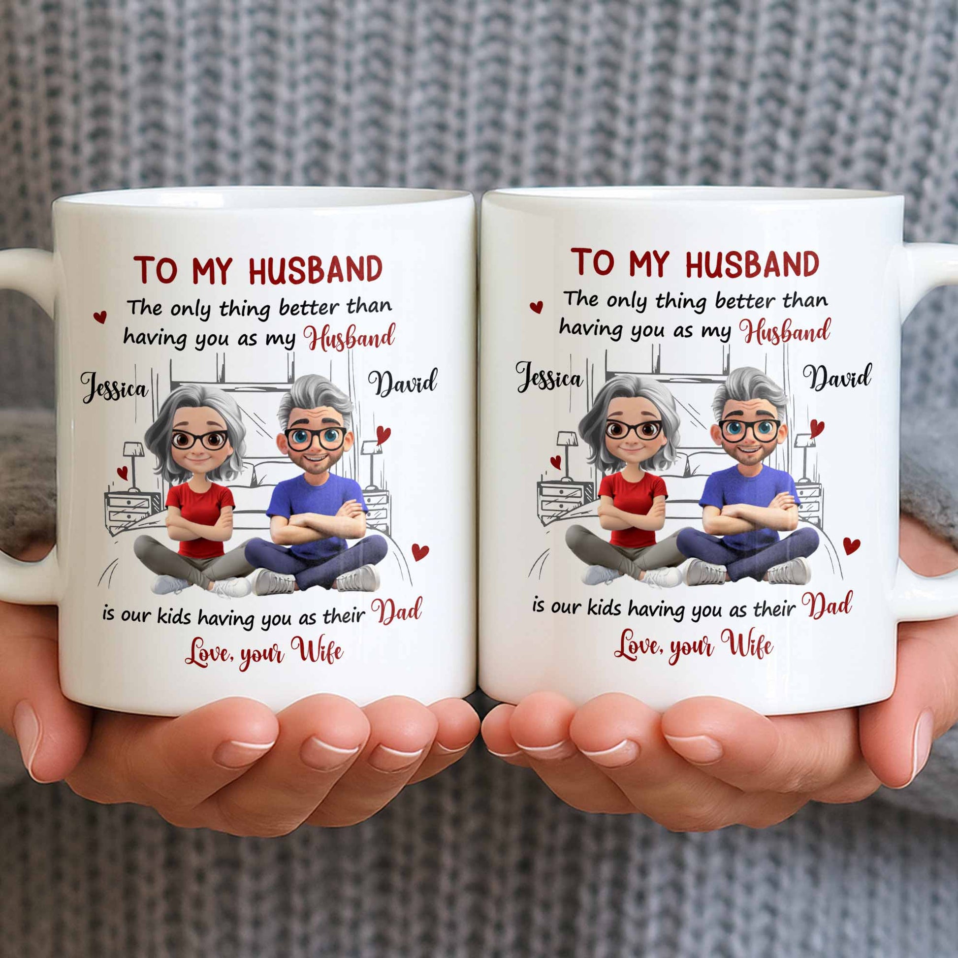 To My Husband, Love From Your Wife Featuring A Loving Couple