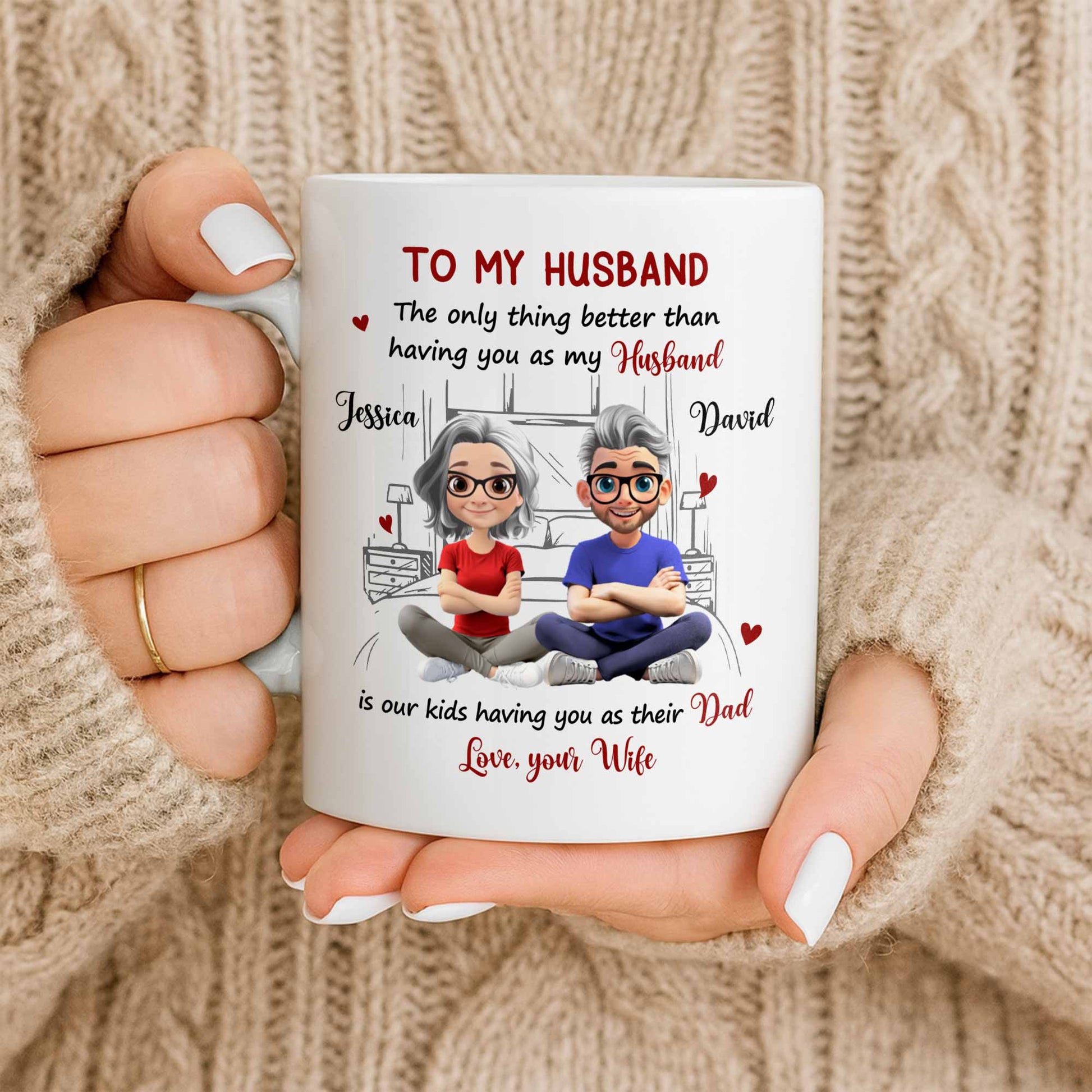 To My Husband, Love From Your Wife Featuring A Loving Couple