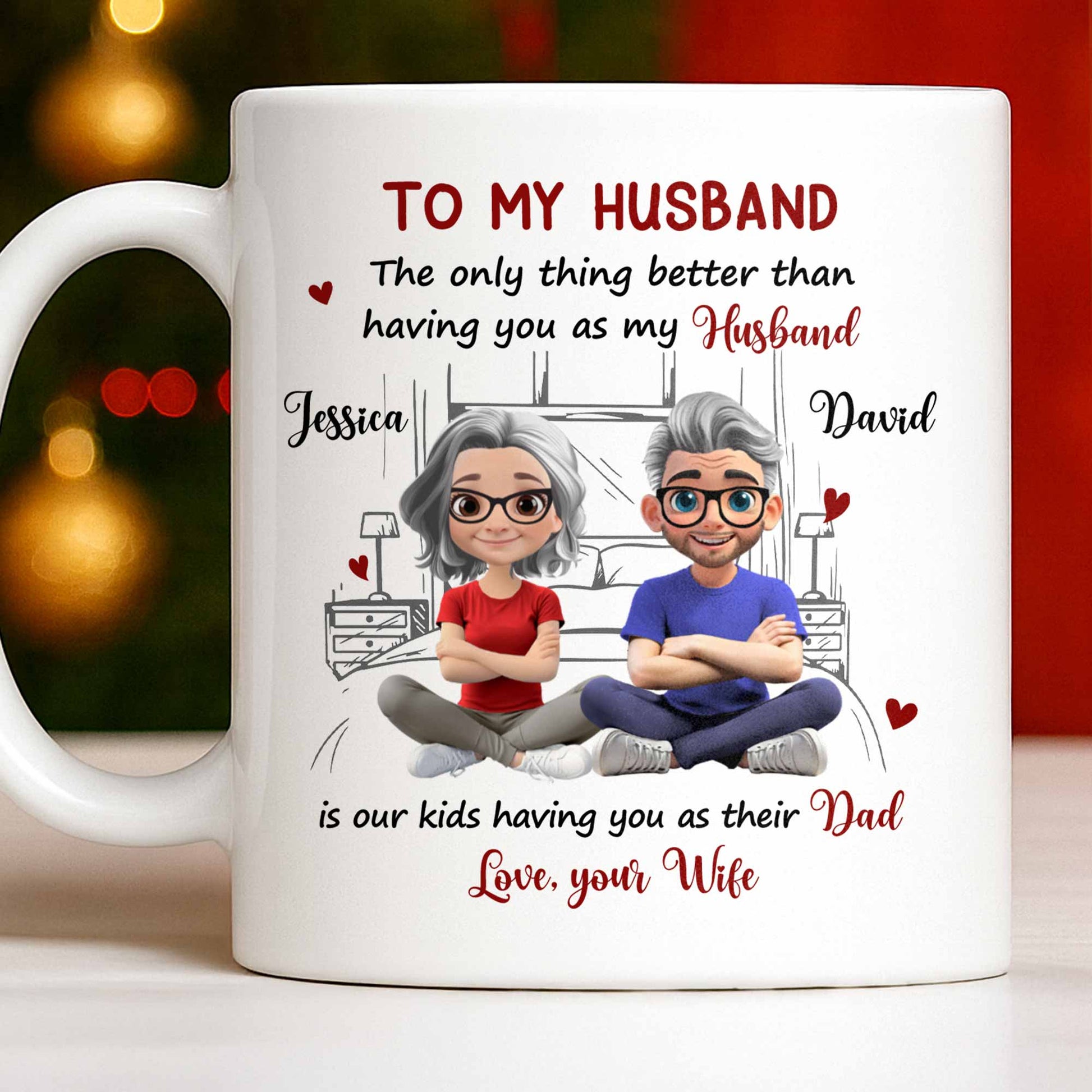 To My Husband, Love From Your Wife Featuring A Loving Couple