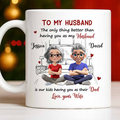 To My Husband, Love From Your Wife Featuring A Loving Couple