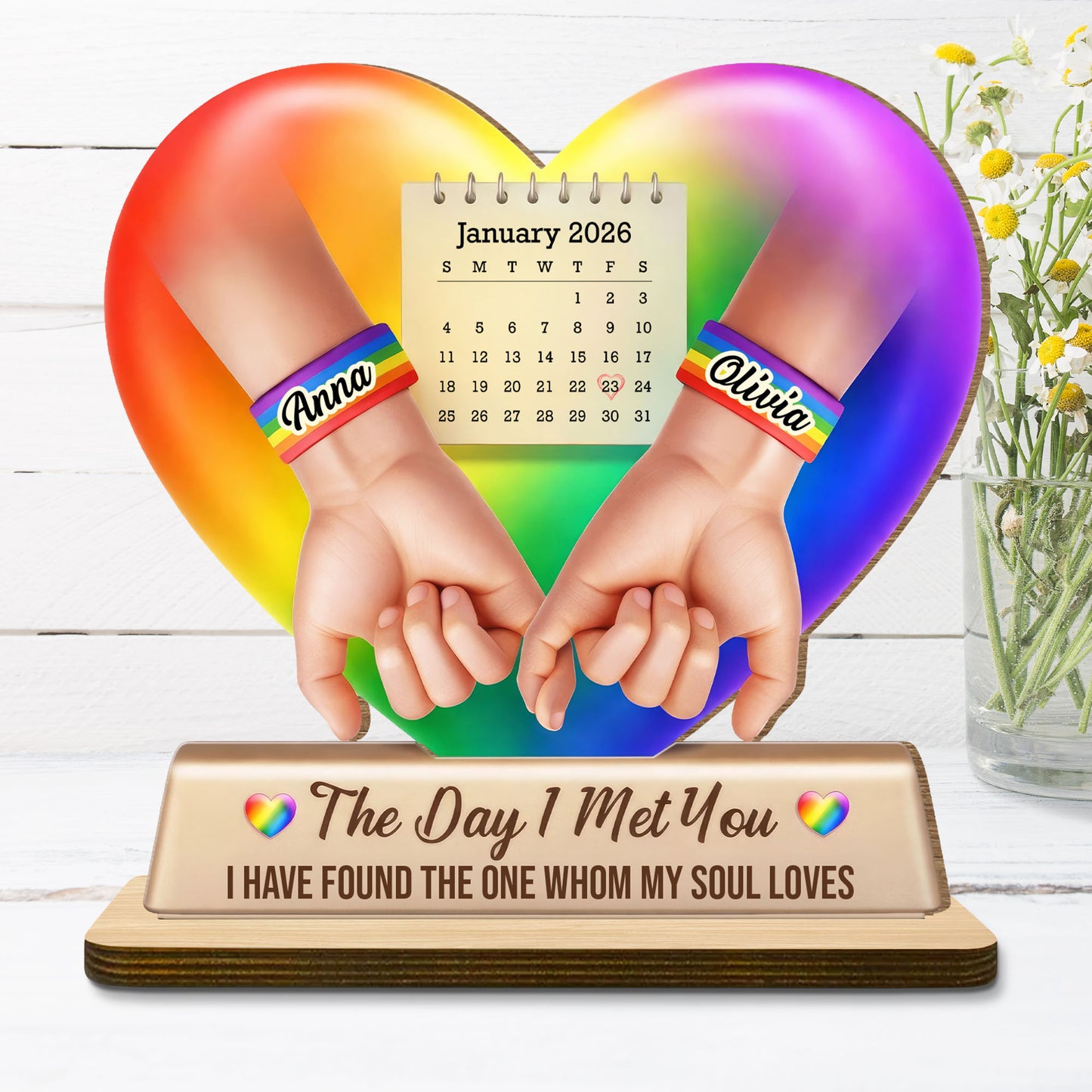 The Day I Met You, Hands Holding In Heart Shape