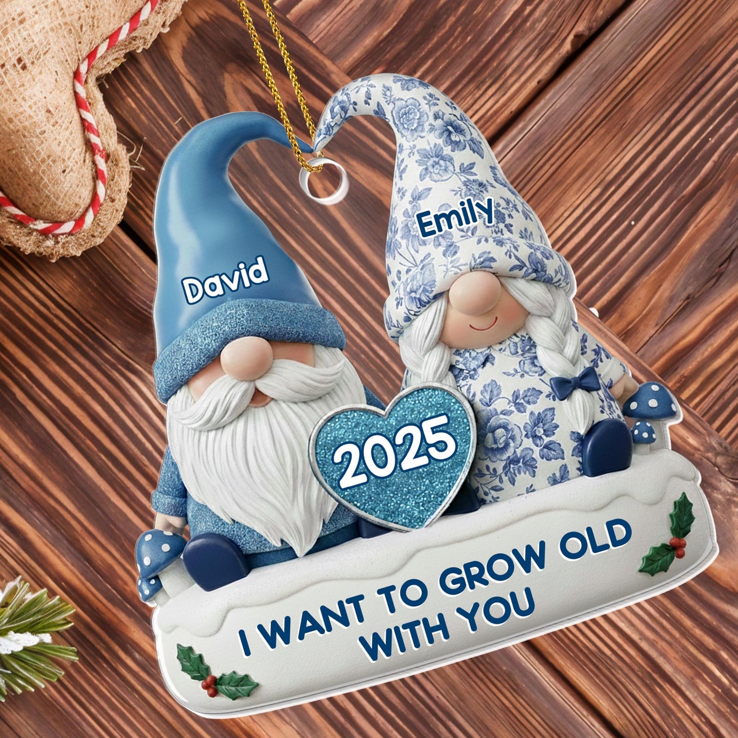 I Want To Grow Old With You Gnome Couple