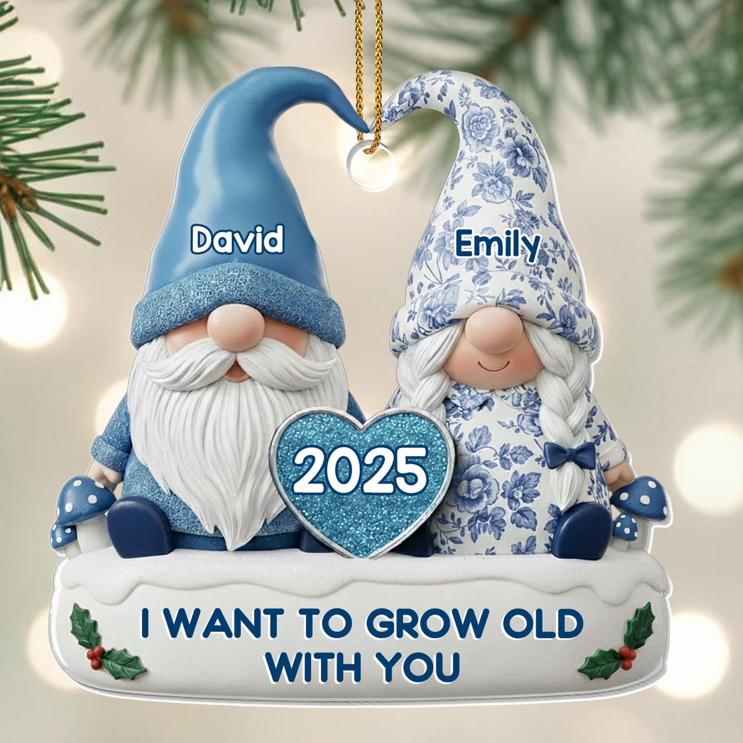 I Want To Grow Old With You Gnome Couple