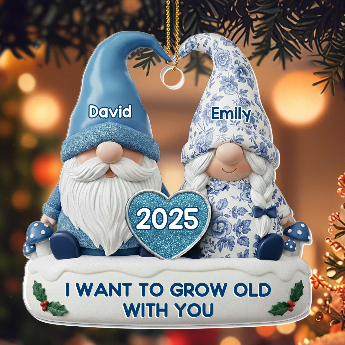 I Want To Grow Old With You Gnome Couple