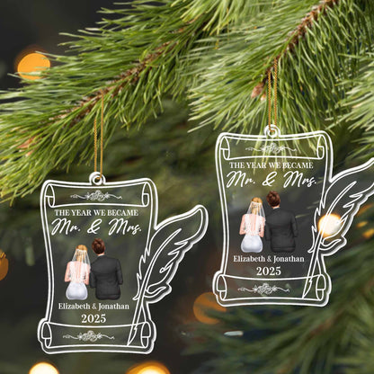 The Year We Became Mr And Mrs, Wedding Attire And Roses