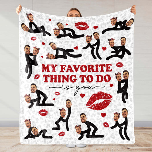 My Favorite Thing To Do Is You Lips And Hearts Design