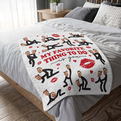 My Favorite Thing To Do Is You Lips And Hearts Design