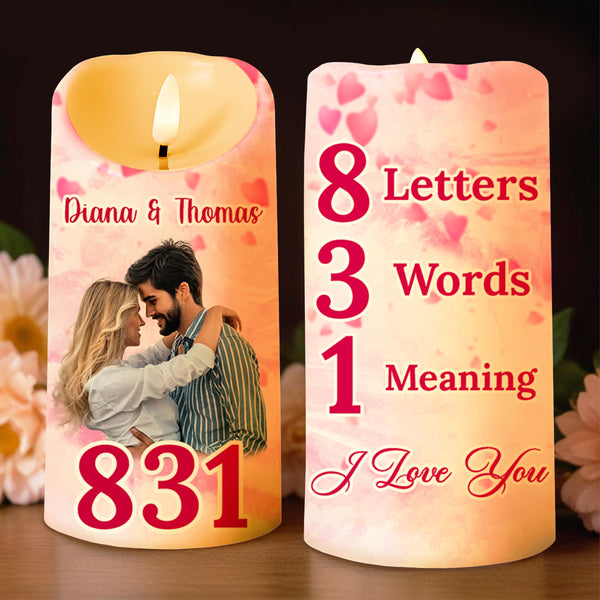 8 Letters 3 Words 1 Meaning I Love You With Couple Design