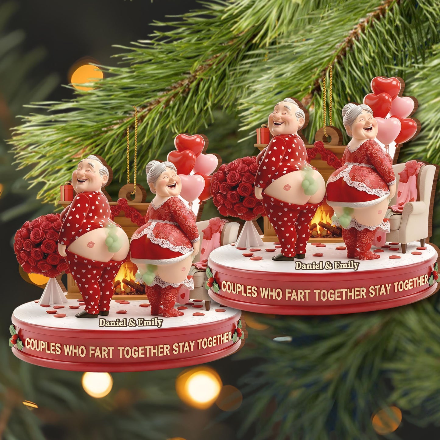 Couples Who Fart Together Stay Together, Hearts And Roses