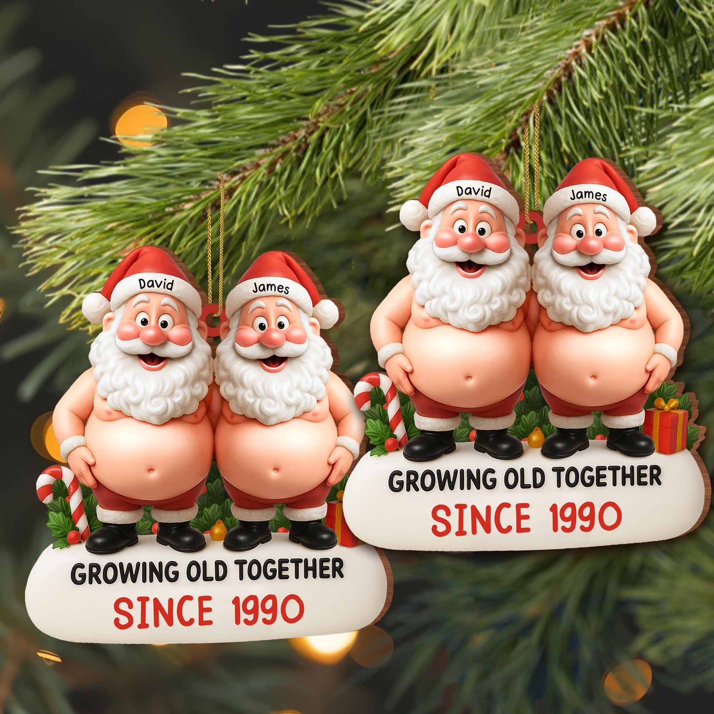 Growing Old Together With Santa Clauses