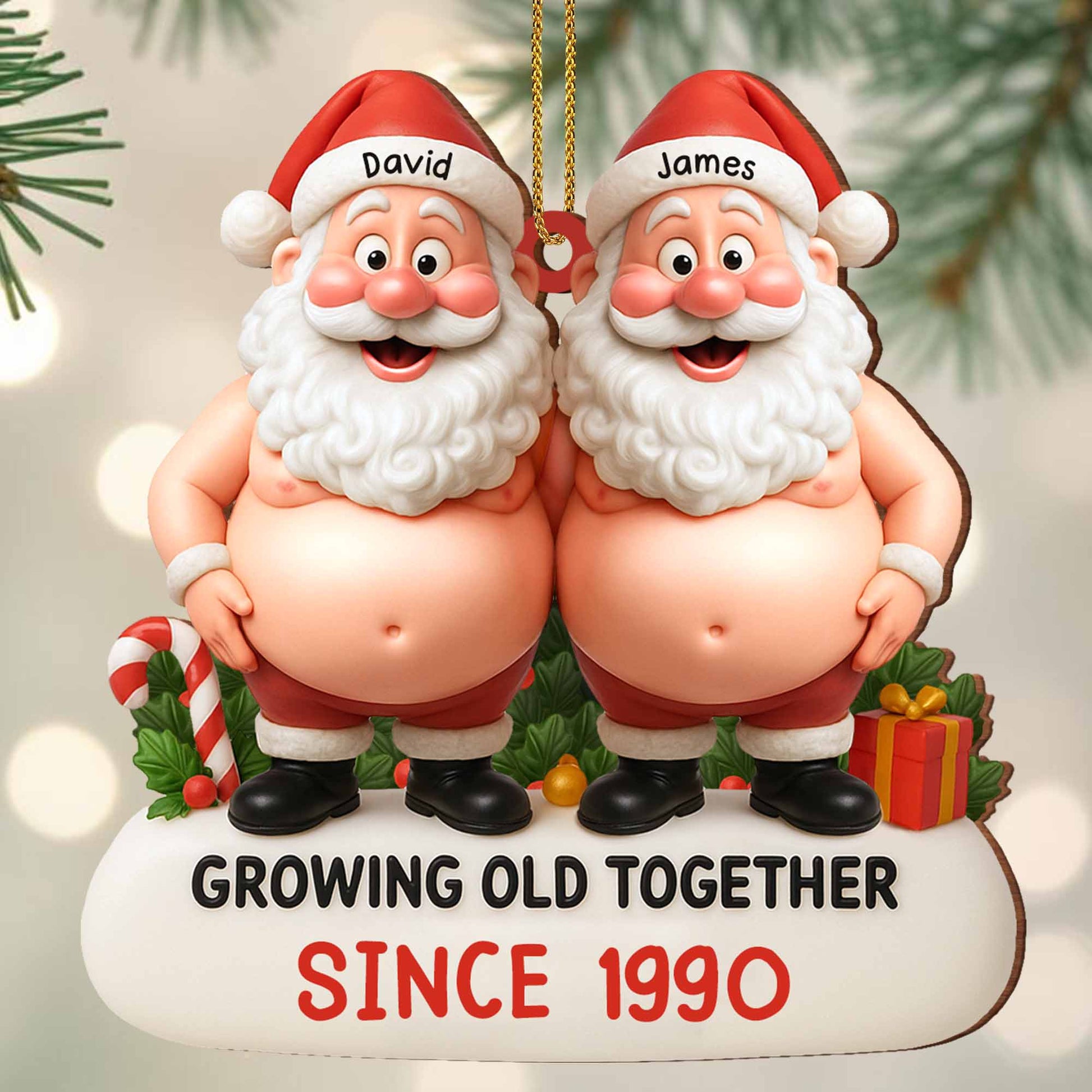Growing Old Together With Santa Clauses