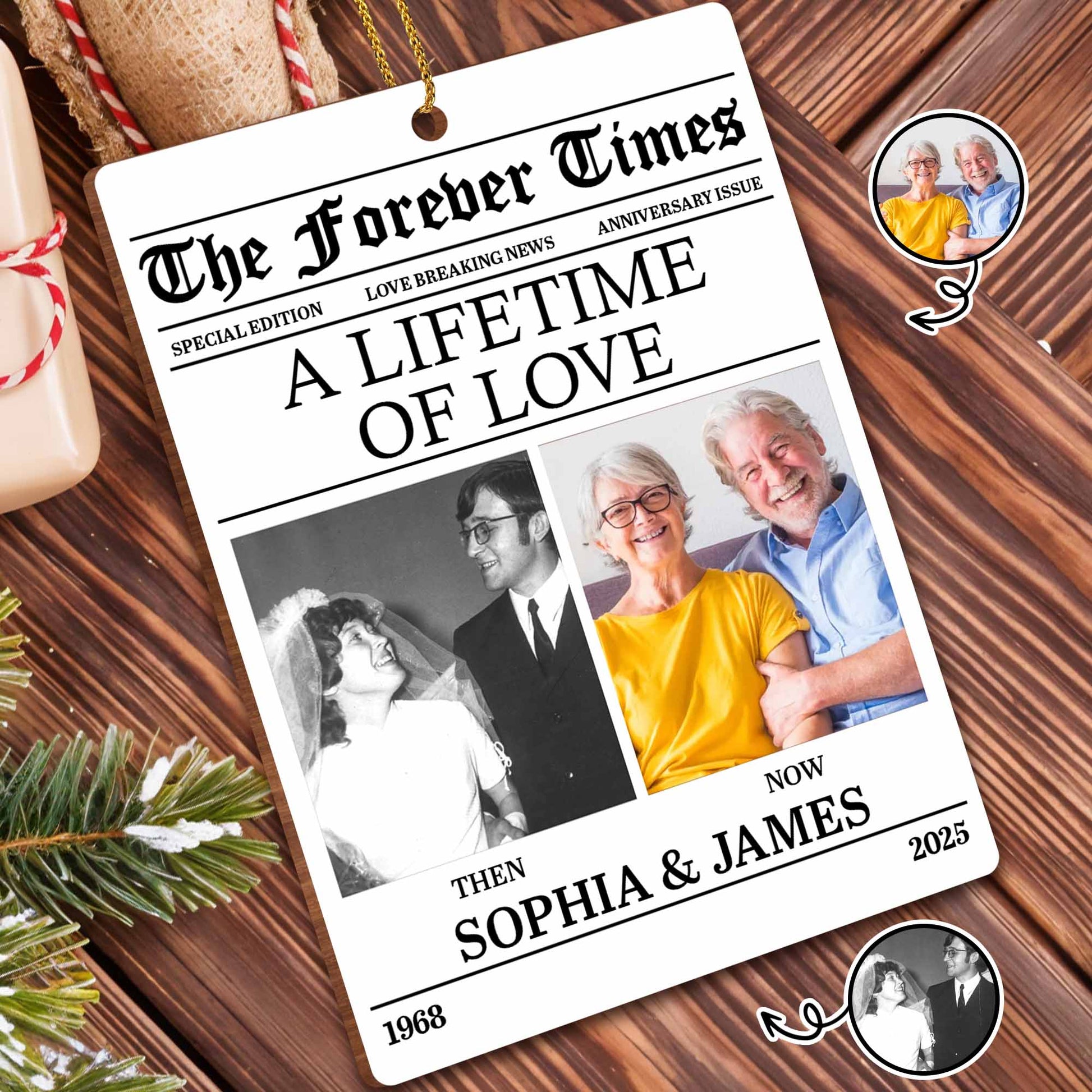 A Lifetime Of Love Newspaper Design