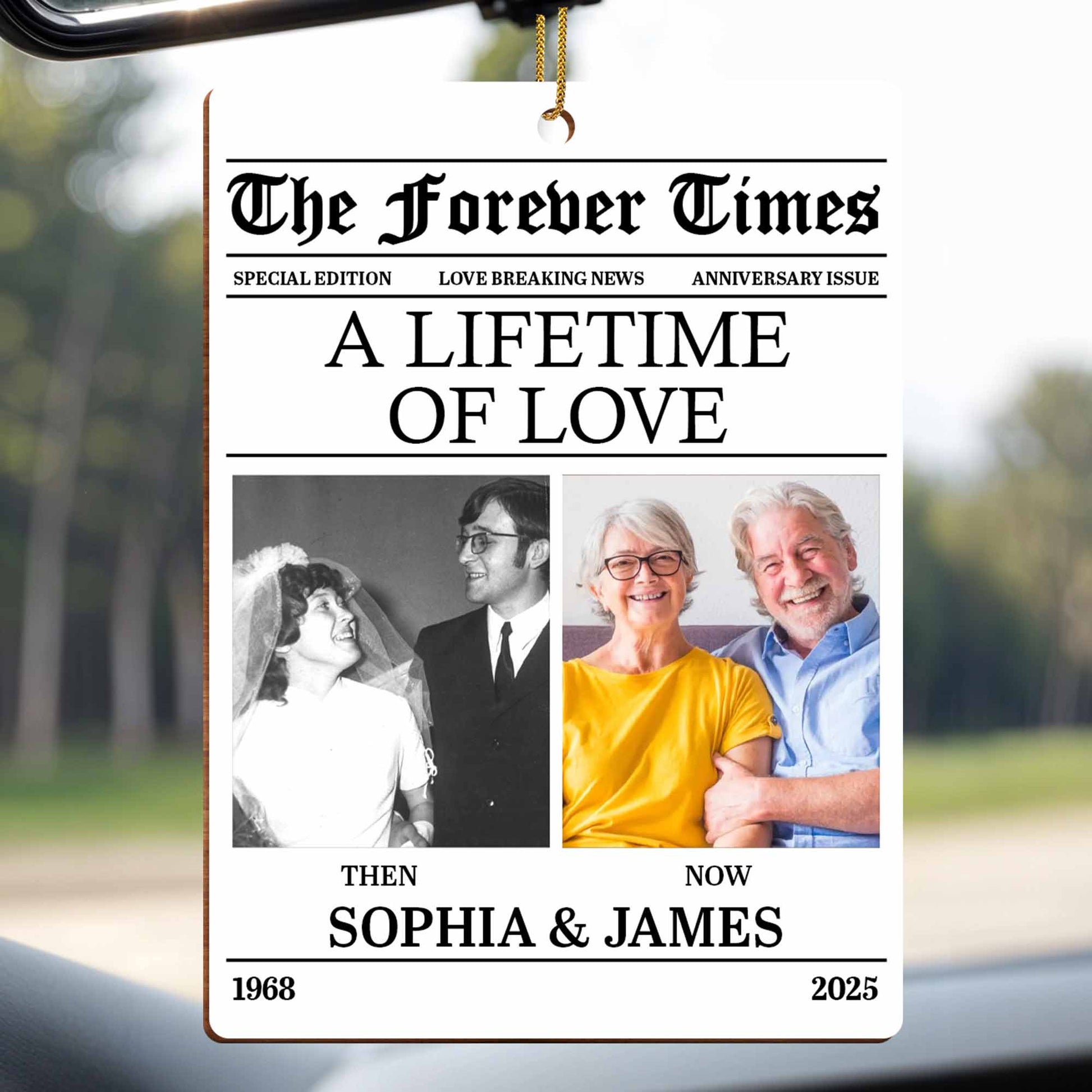 A Lifetime Of Love Newspaper Design