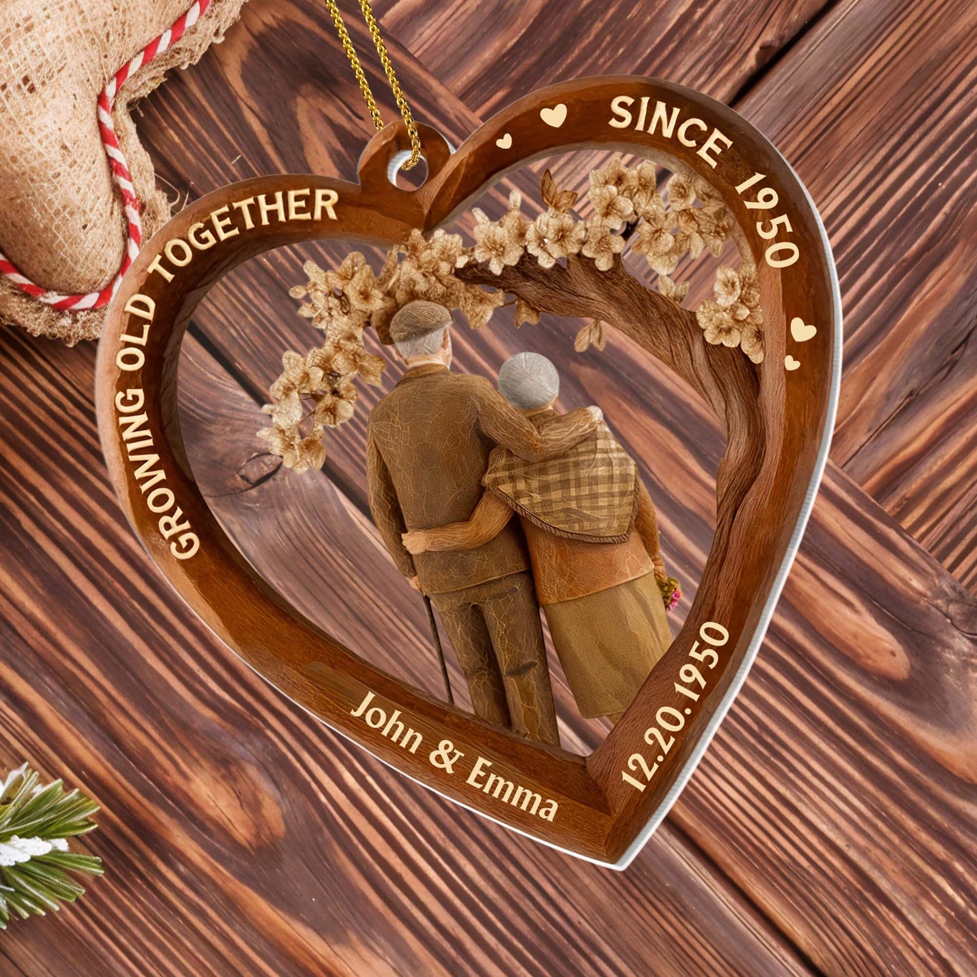 Growing Old Together, Couple In Heart