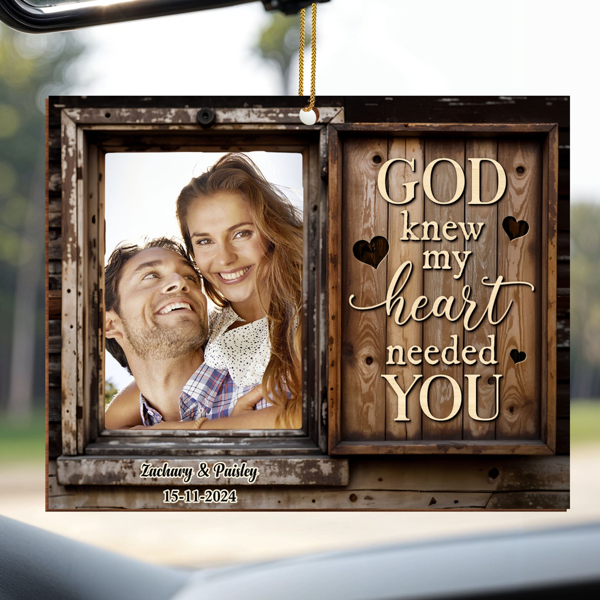 God Knew My Heart Needed You Personalized Ornament