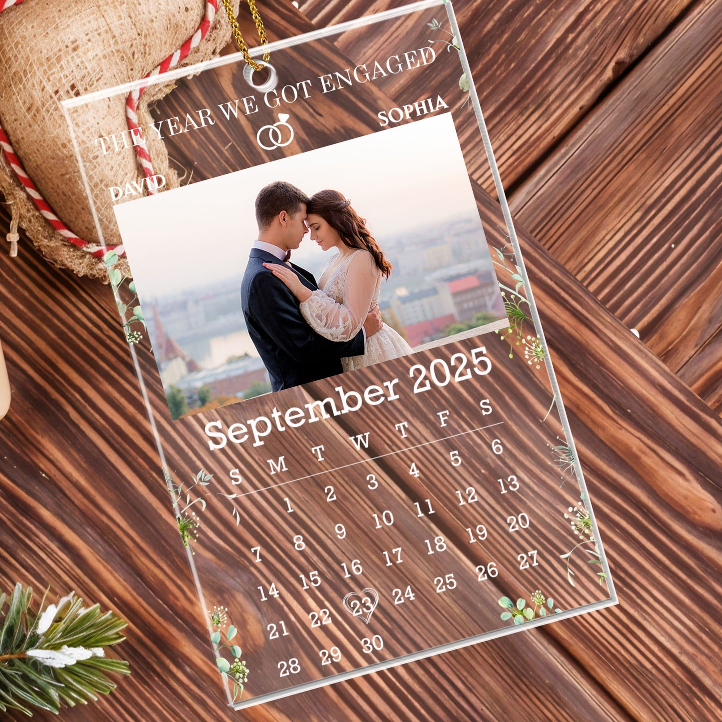 The Year We Got Engaged, Calendar With Couple