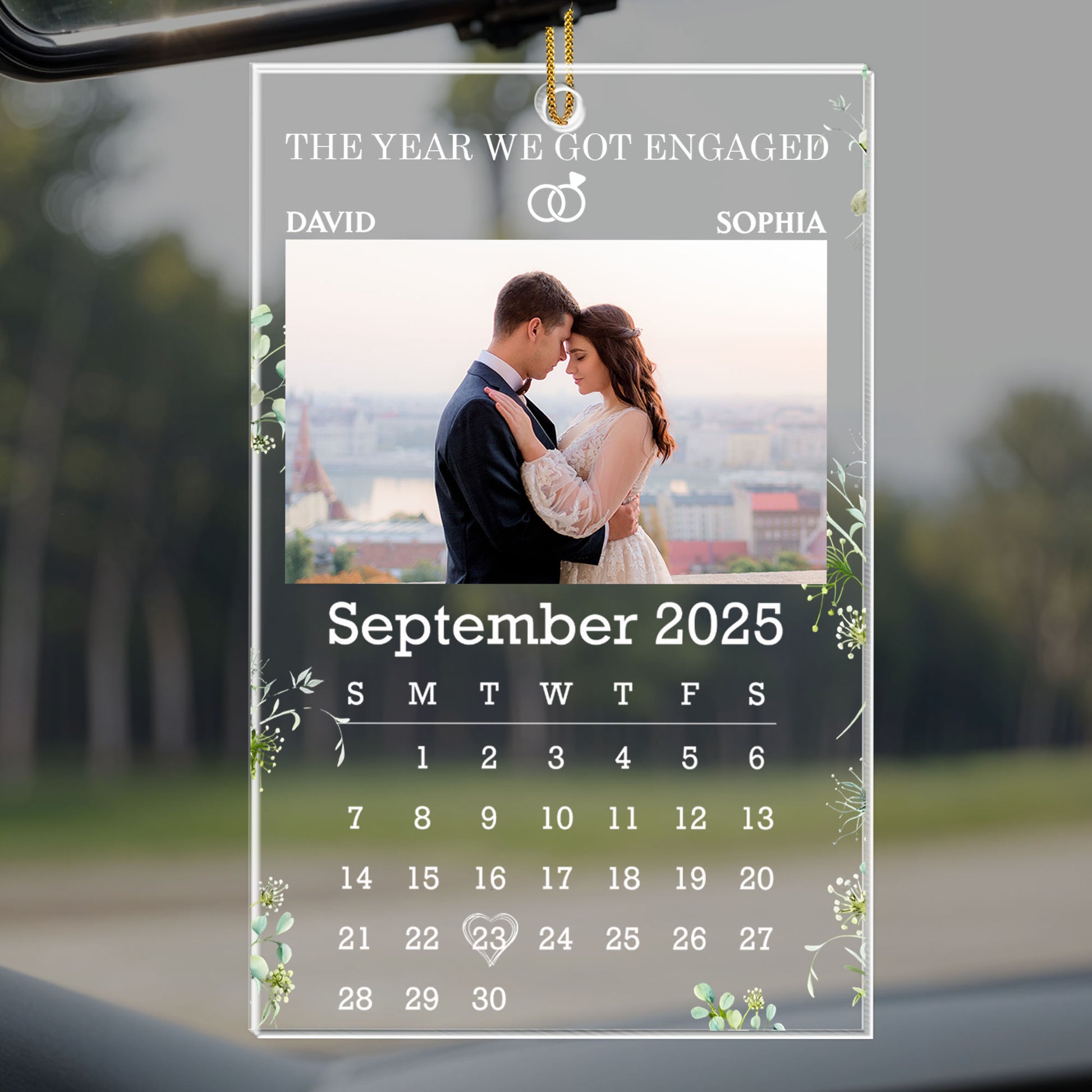 The Year We Got Engaged, Calendar With Couple