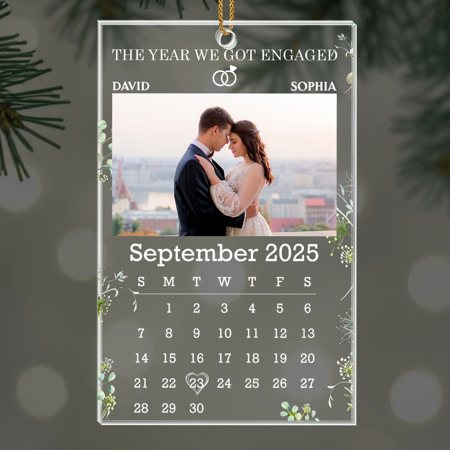 The Year We Got Engaged, Calendar With Couple