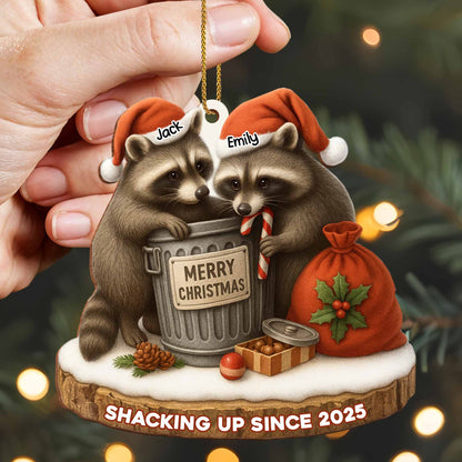 Merry Christmas, Shacking Up Since, Raccoons And Santa Hats
