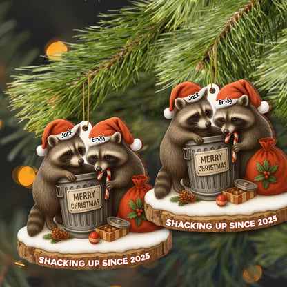 Merry Christmas, Shacking Up Since, Raccoons And Santa Hats