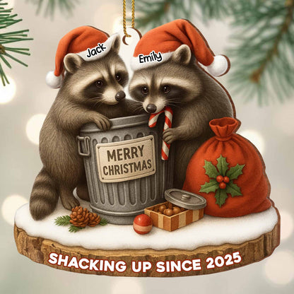 Merry Christmas, Shacking Up Since, Raccoons And Santa Hats