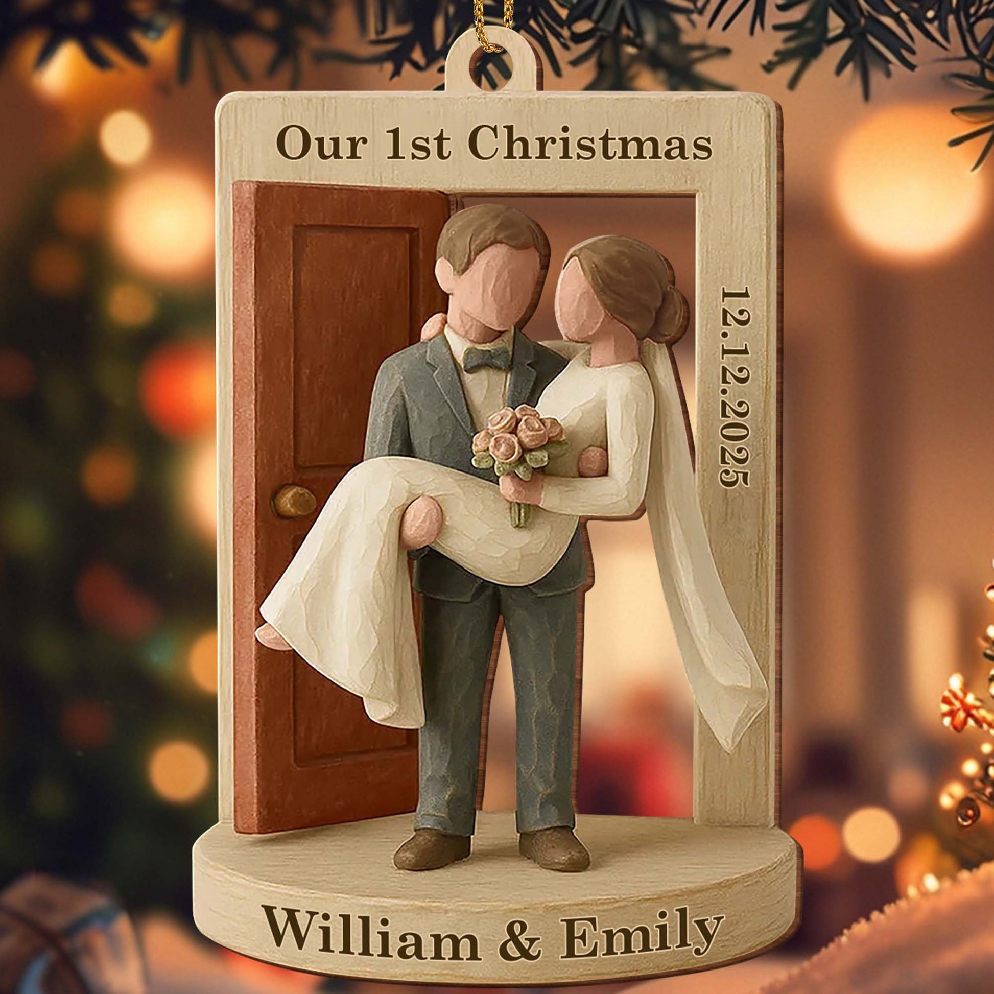 Our 1st Christmas Couple by the Door