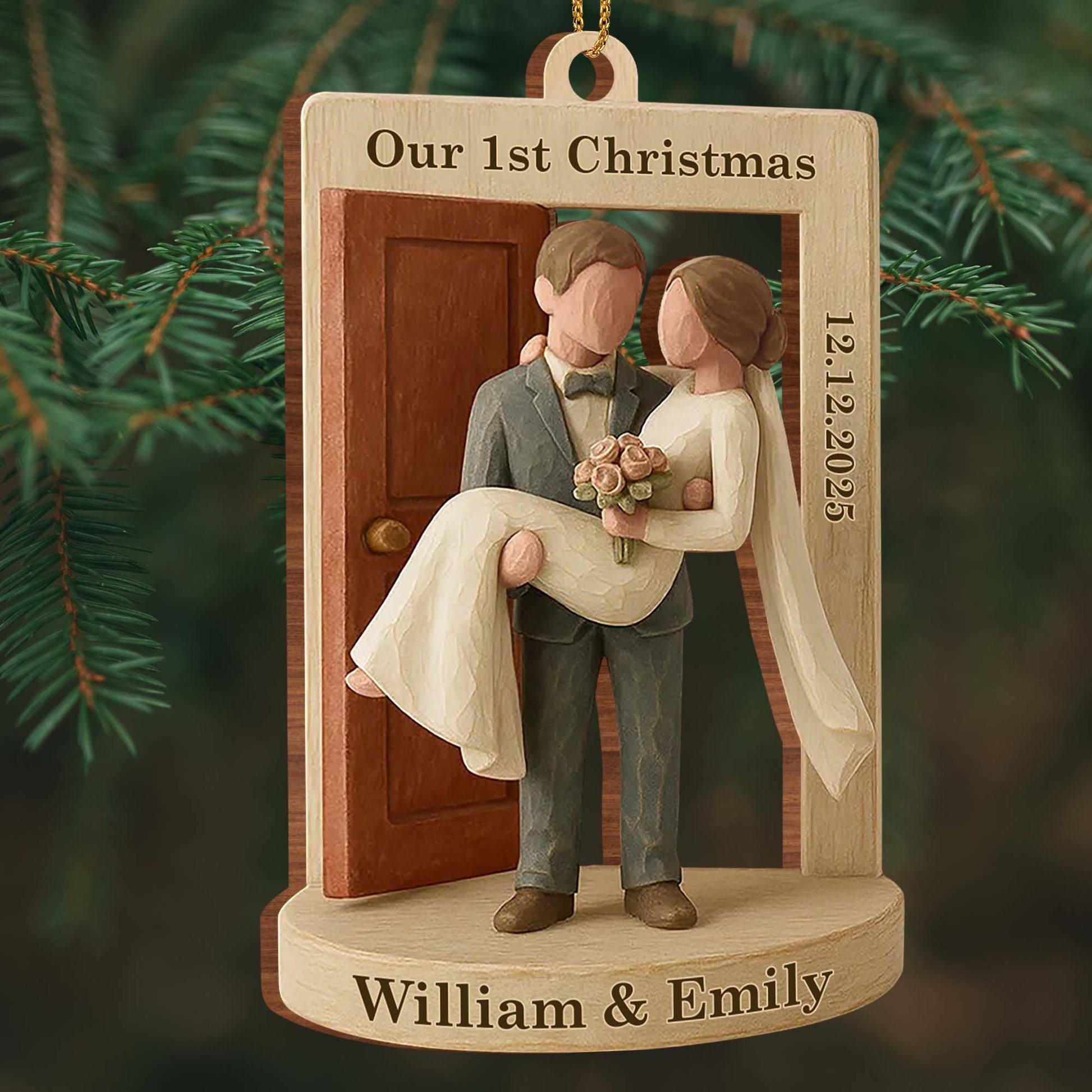 Our 1st Christmas Couple by the Door