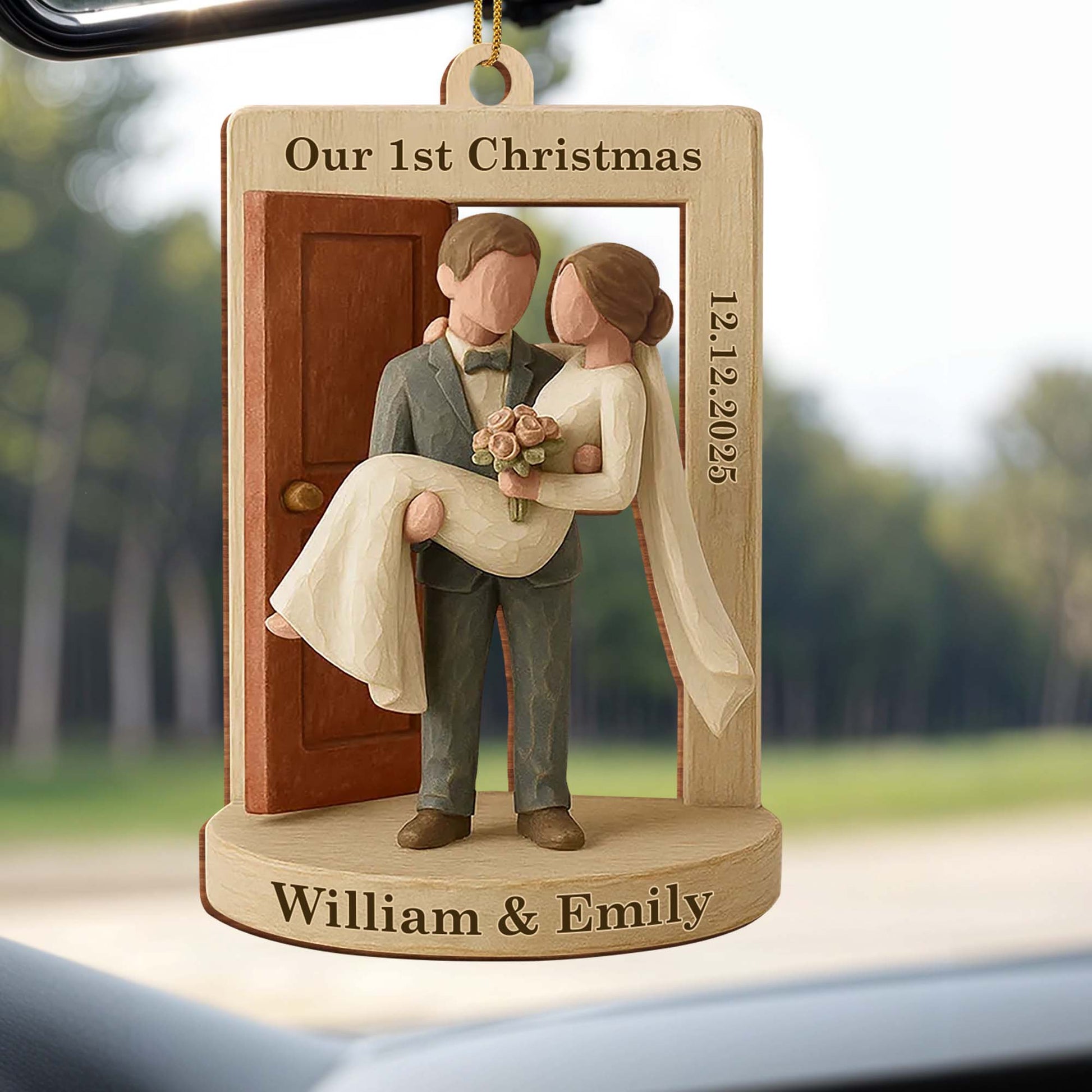 Our 1st Christmas Couple by the Door