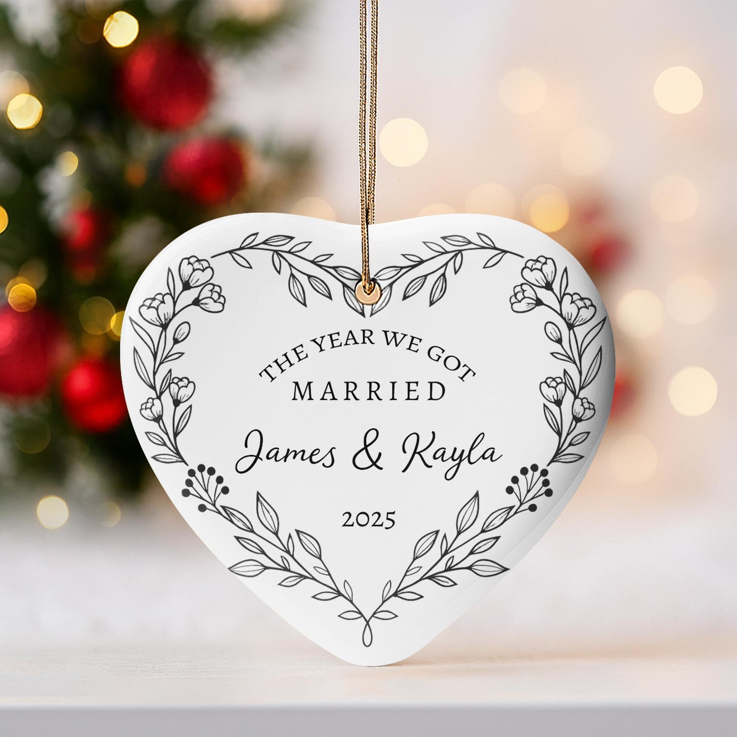 The Year We Got Married Heart And Flowers