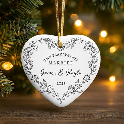 The Year We Got Married Heart And Flowers