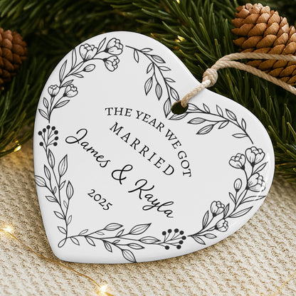 The Year We Got Married Heart And Flowers