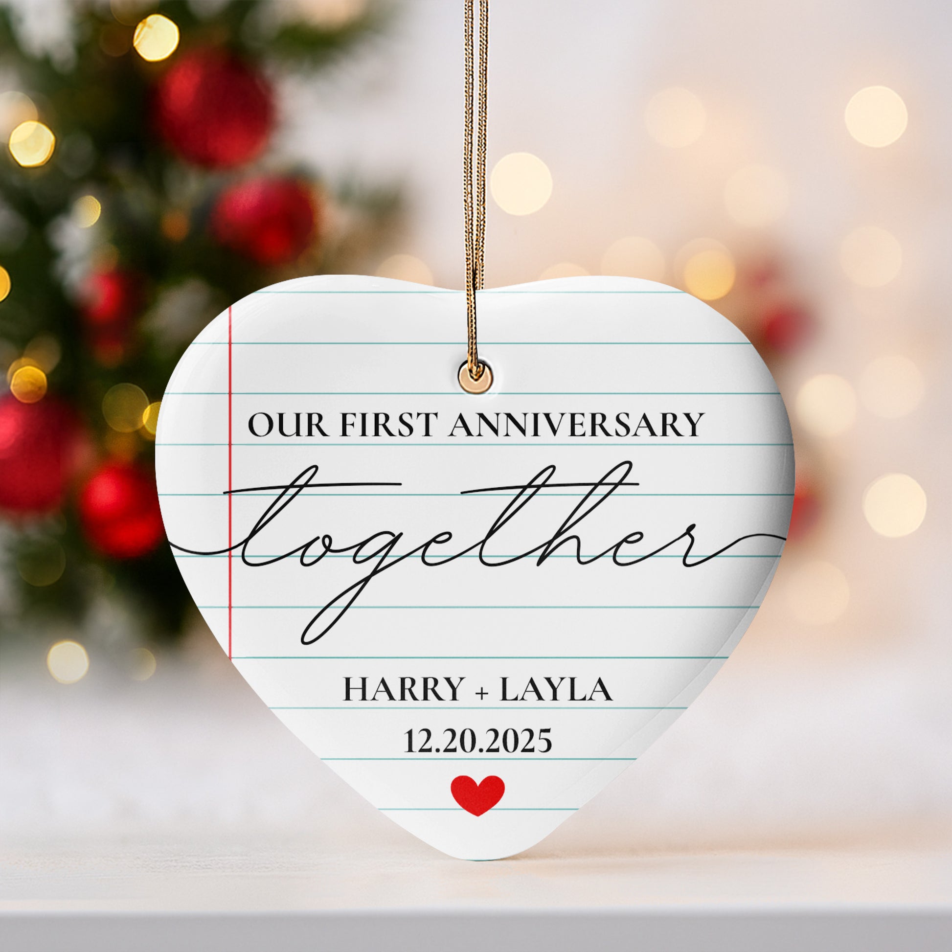 Our First Anniversary Together Heart