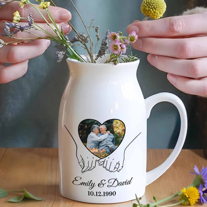 Capture Your Precious Moments On Heart Design Vase