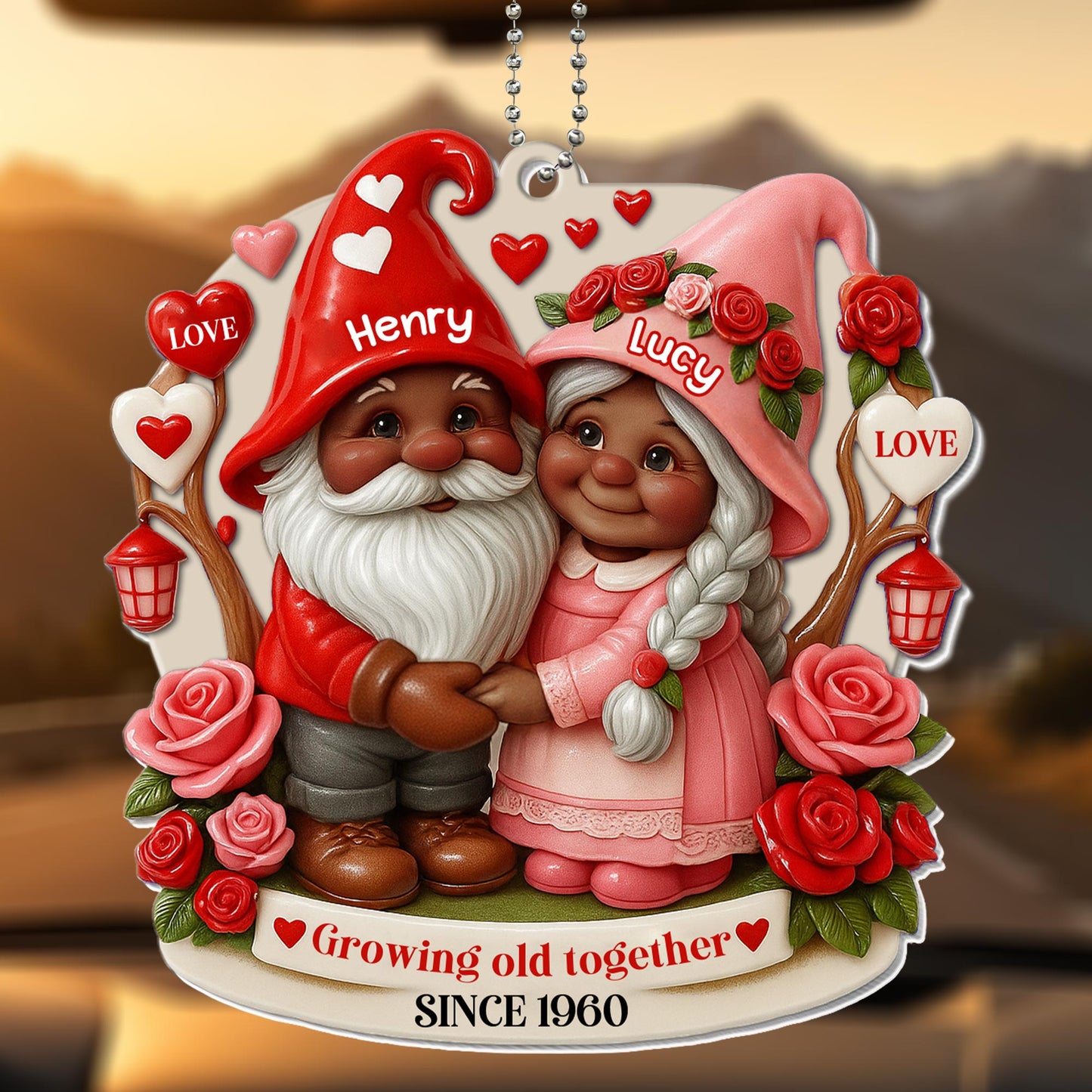 Growing Old Together With Gnomes And Roses