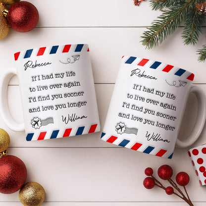 Find You Sooner And Love You Longer With Mail Envelope And Star