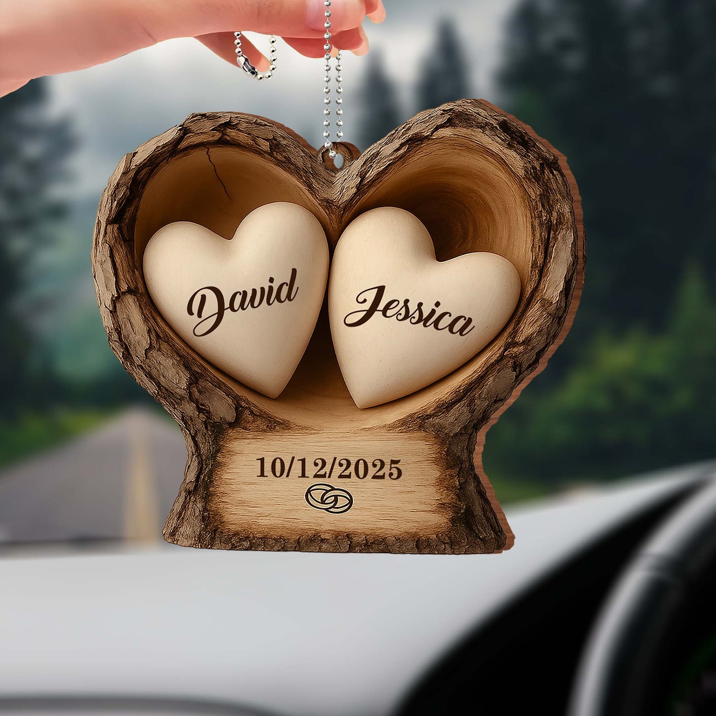 Capture Special Moments With Our Heart Wood Ornament